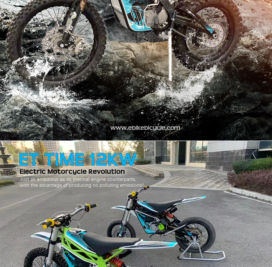 Adult Powerful 12kw Moto Electrique Time Et 12000W E Motorcycle Mountain Dirt Motocross Bike Electric Motorbike